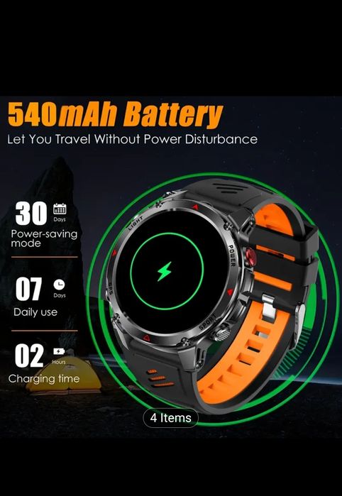 Смарт часовник с GPS Daorkow + допълнителни  екстри