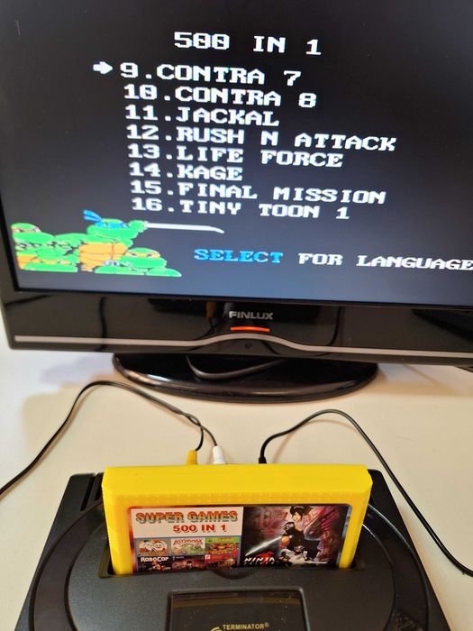 500 in 1 jocuri caseta discheta clasica cu jocuri pentru consola TV