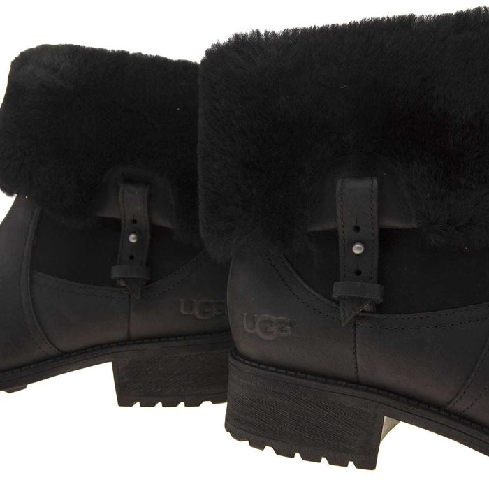UGG AUSTRALIA № 36/37 – Водоустойчиви боти от ест. кожа и вълна нови