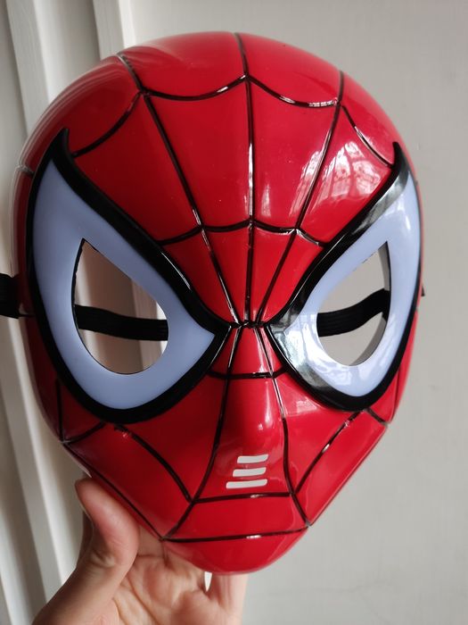 Горящая супер маска Человека паука,spider man