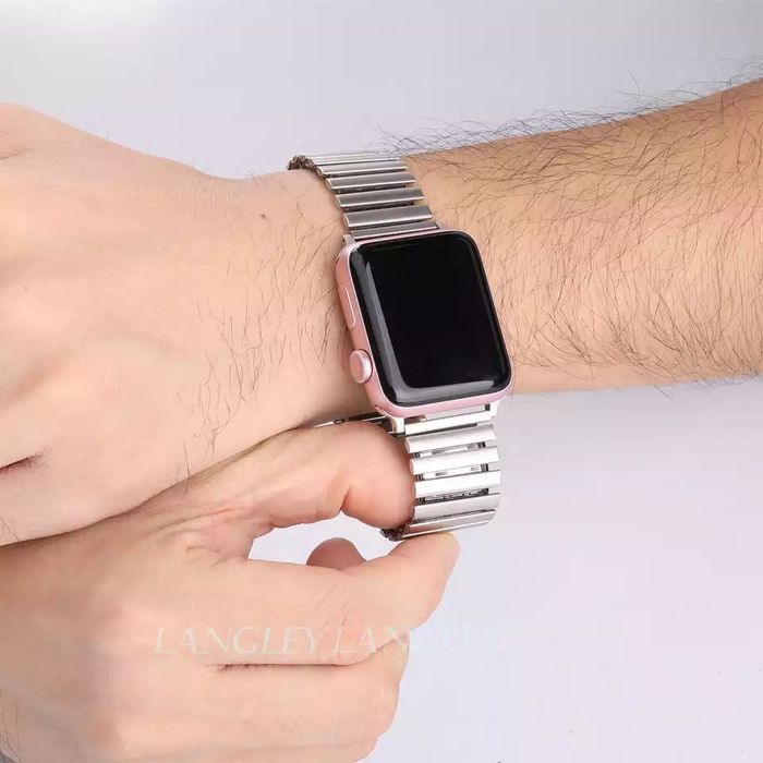 Curea Bratara Metalica Elastica Ceas Apple Iphone Husa Folie Silicon