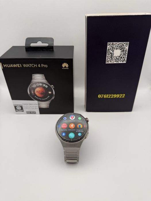 Huawei watch 4 Pro Titanium Full Box Garantie 12 Luni , AMANET NO LIMIT.