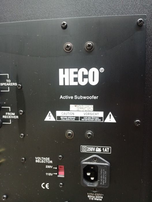 РЕЗЕРВИРАН Активен субуфер HECO Mythos Sub Active 2