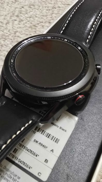 Vând ceas inteligent Samsung Galaxy Watch3, 45 mm, varianta LTE cu eSIM (model SM-R845F), culoare Mystic Black