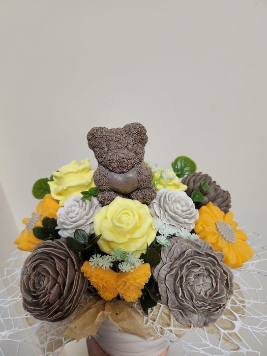 Букет от сапунени цветя