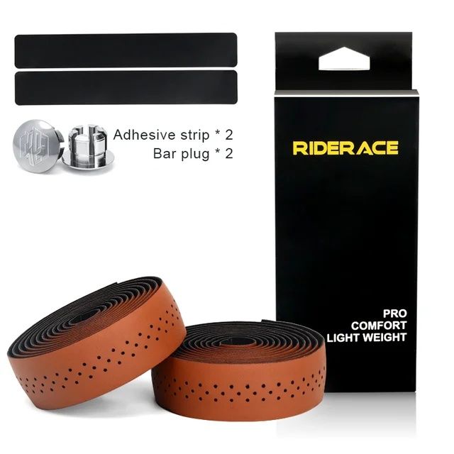 RIDERACE ghidolină piele ecologica perforată ghidon cursiera bicicleta