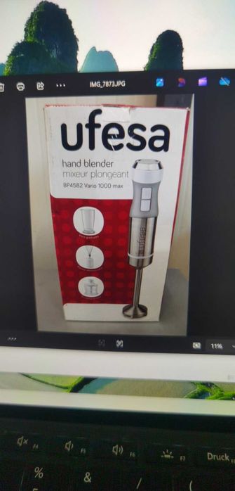 миксер, блендер, пасатор Ufesa Vario 3в1, 1000W, неръждаема стомана