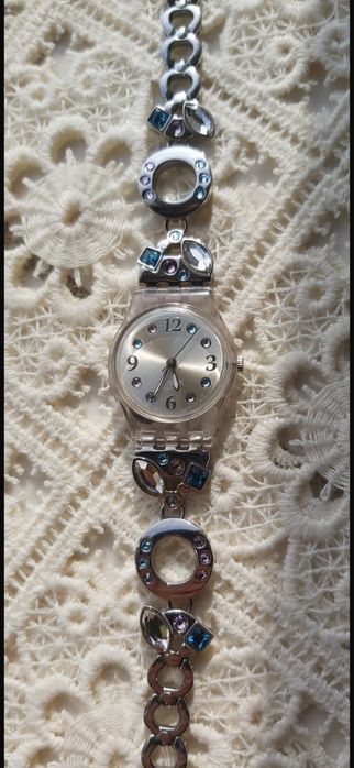 Ceas Swatch damă MENTHOL TONE LK292G Quartz Stainless Water resistant