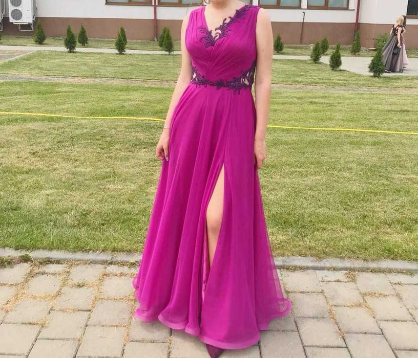 Rochie de seara Noela Style Mov Fuchsia