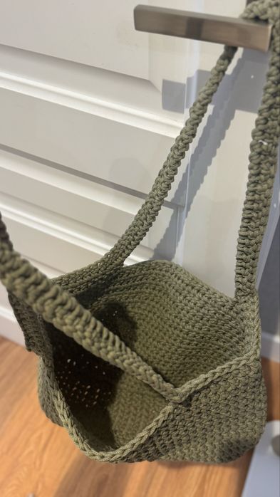 Шоппер вязанный ручная работа