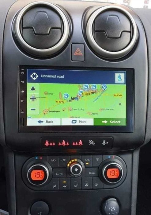 Navigatie Android 1/2GB Nissan Qashqai YouTube Waze BT GPS Casetofon