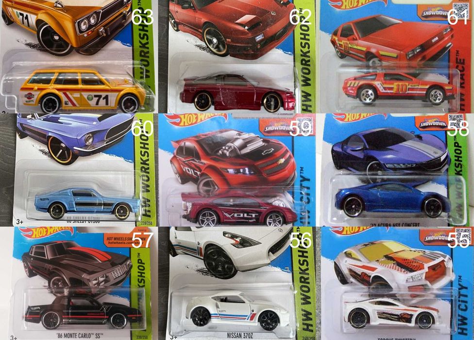 Метални колички Hot Wheels Хот Уиилс в мащаб 1:64 От различни години 2