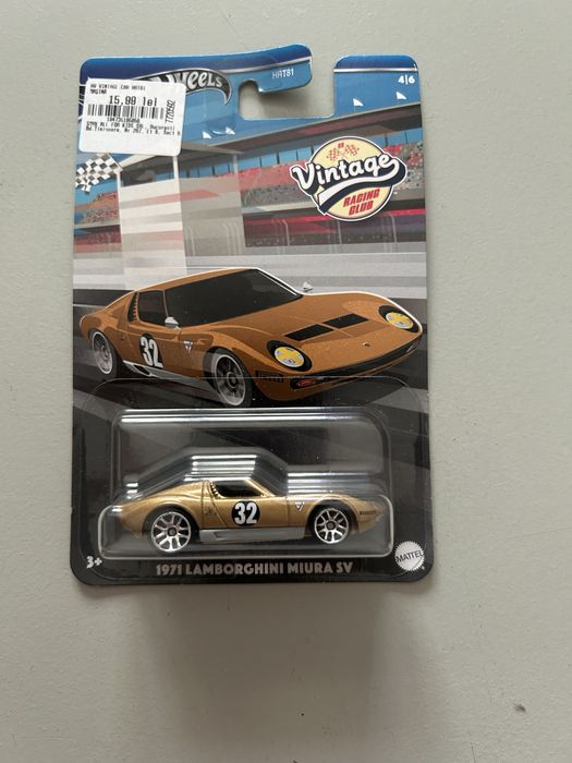Hot Wheels Vintage Racing Club – Goldener Sportwagen Inspiriert Von Lamborghini Miura SV 1971