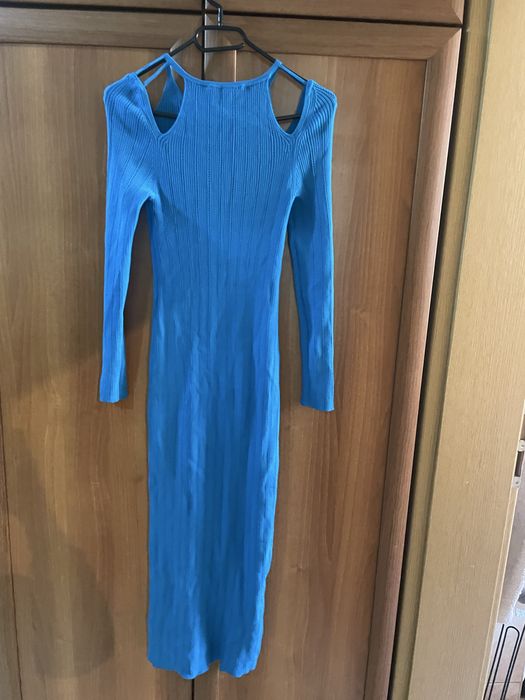 Дълга синя рокля Zara
