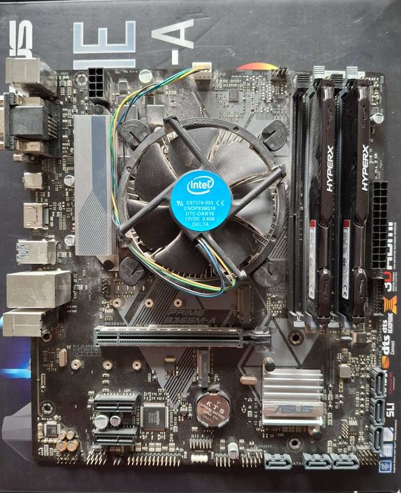 Комплект Дъно, процесор рам - Asus B365m-a, I3-9100f, 2x8 DDR4 2666MHz