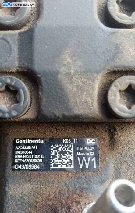 Pompa Injectie Inalta Presiune Renault Megane 3 1.5 DCI 2008 - 2015 Cod A2C53351931 5WS40844 H8201100115 [M9198]