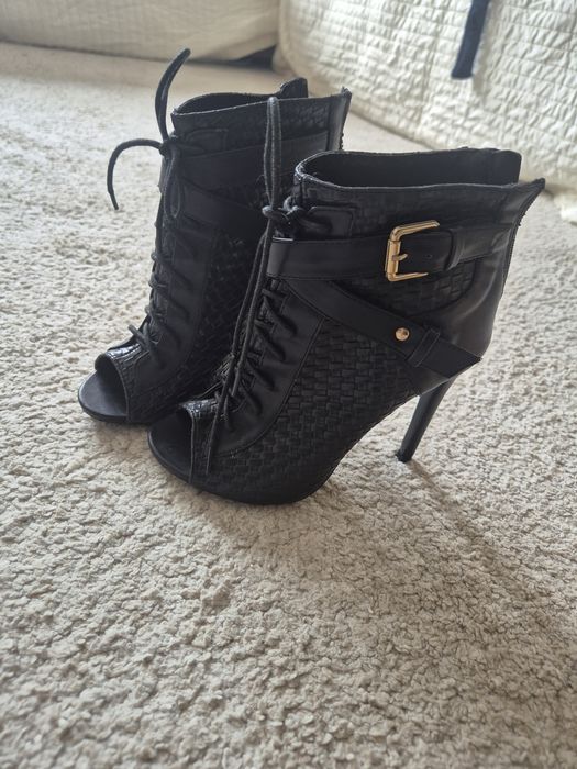 Botine  toc si  varf deschis 36