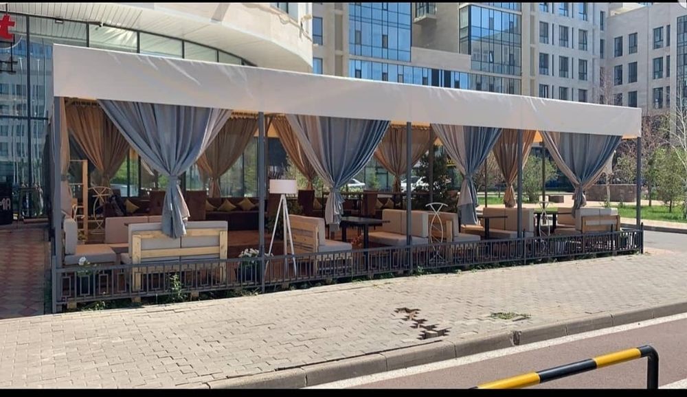 Тент на летники терассы кафе