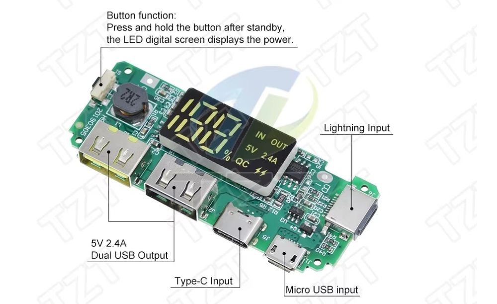 Пульт 433 мгц с радиореле,модуль повербанка.