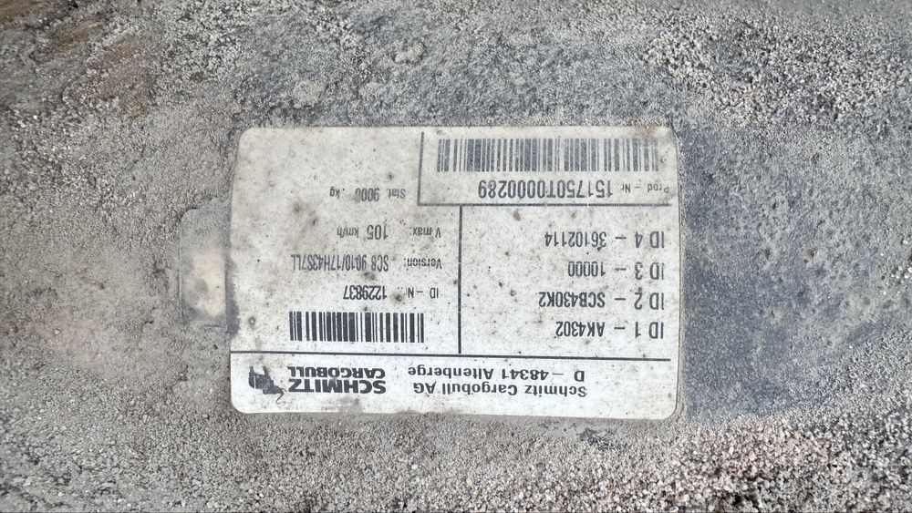 Продам  Подруливаемую ось на schmitz cargobull