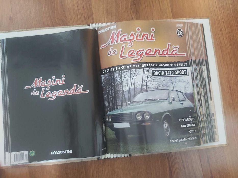 Reviste cu date tehnice "Masini de Legenda" colectia contine 39 numere