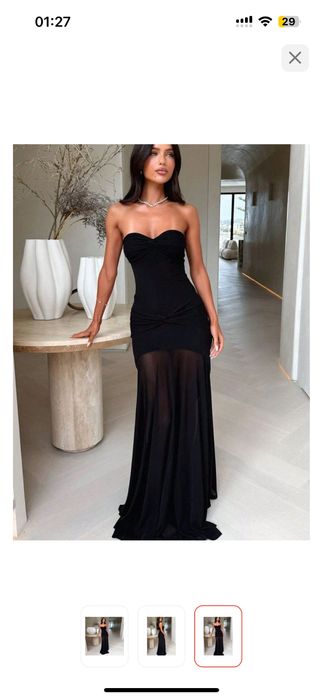 Черное платье вечерняя