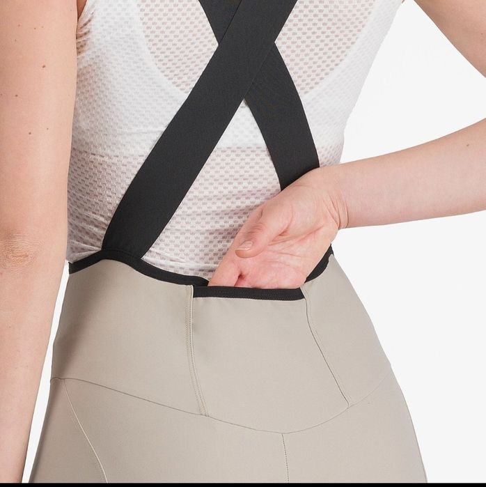 Pantaloni ciclism dama, CASTELLI, mar.M, mod.Espresso, colanti bretele