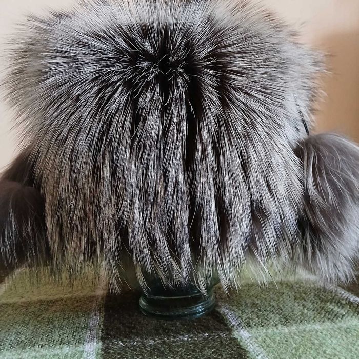 Шапка чернобурка женская