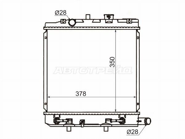 Радиатор охлаждения двигателя  Mazda Demio