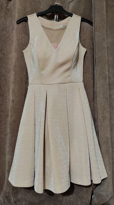 Rochie eleganta Roz pudra