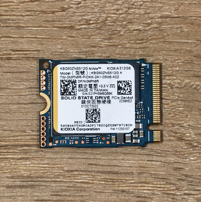SSD 512gb Kioxia Japan,PCI-E 4.0