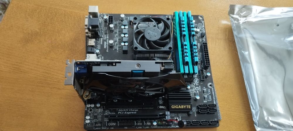 Комплект дъно GIGABYTE GA-F2A88XM-D3H rev. 3.0+процесор+RAM+Видеокарта