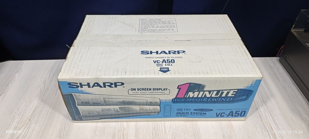Абсолютно новый видик Sharp VC-50A.
