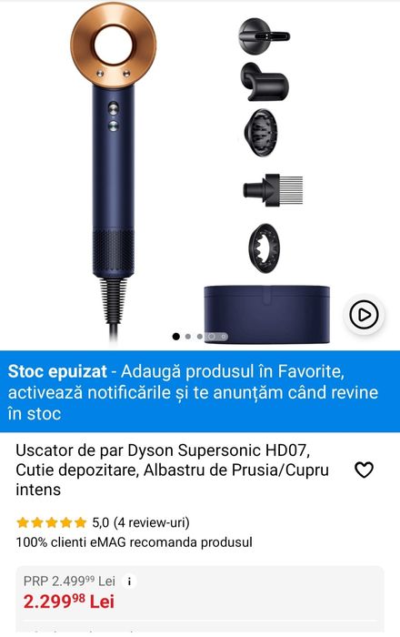 Uscător Dyson HD 07