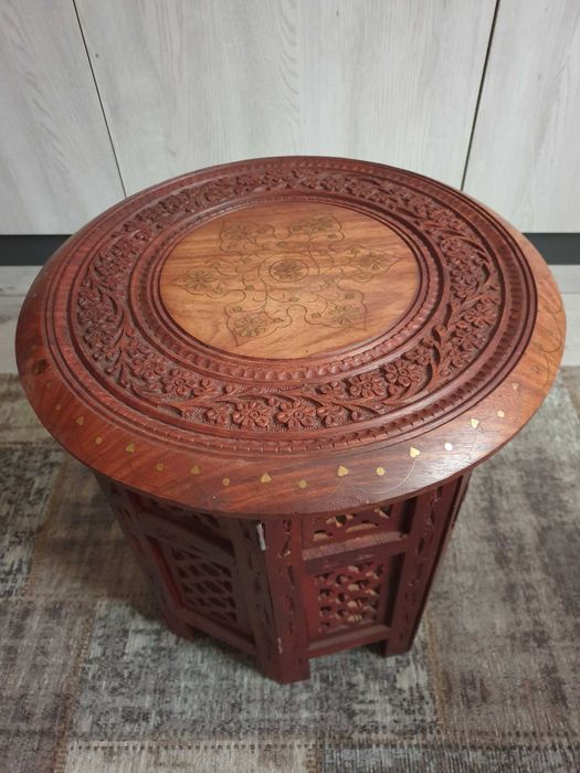 Set  2 masute antice in stil oriental,lucrate manual