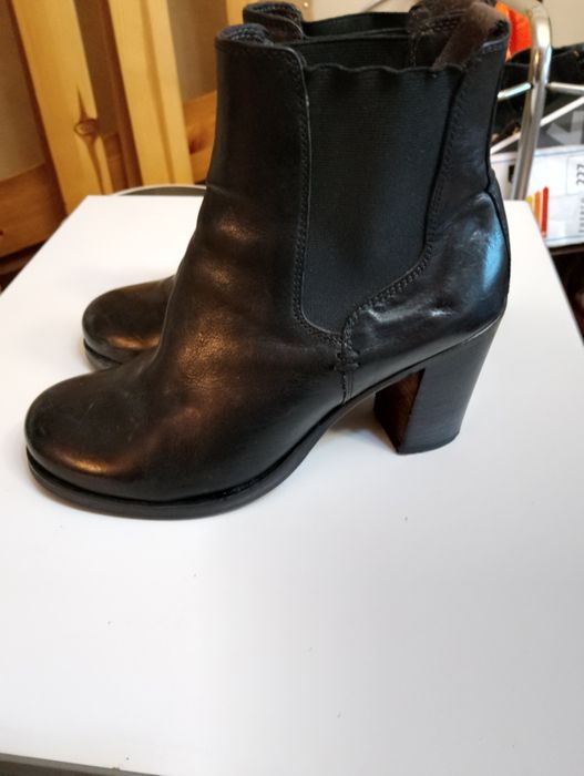 Елегантни черни боти Riccardo Cartellane Made in Italy естествена кожа