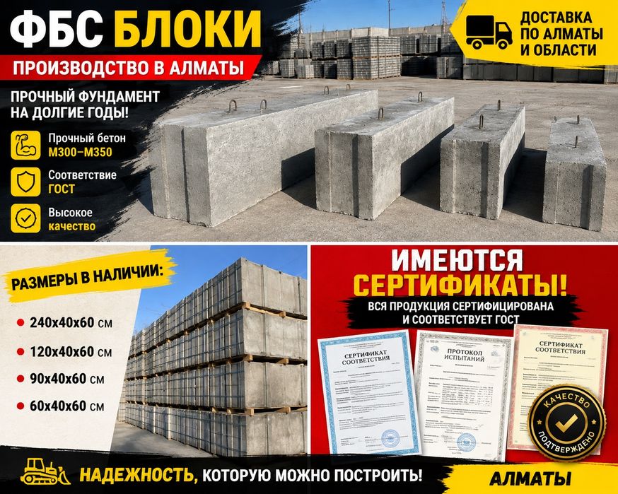 Фбс бетонные блоки фундаментные блоки м200 доставка