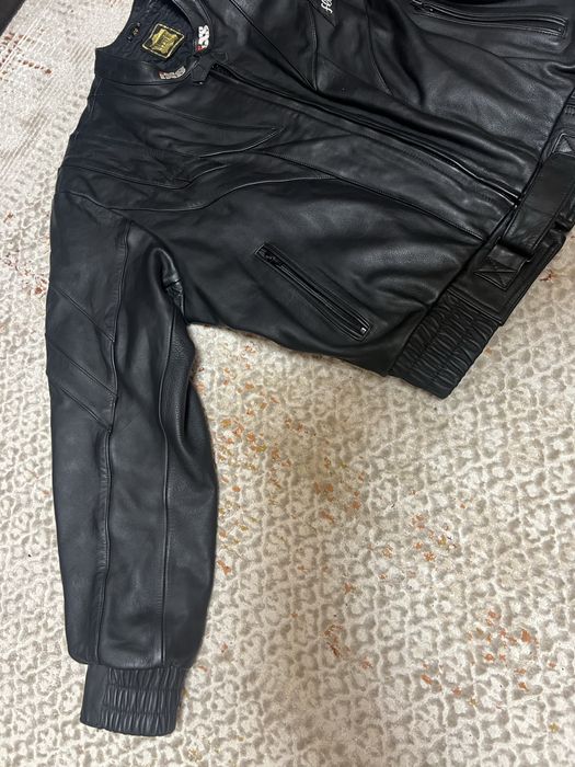 Geaca moto v IXS  flame din piele vintage