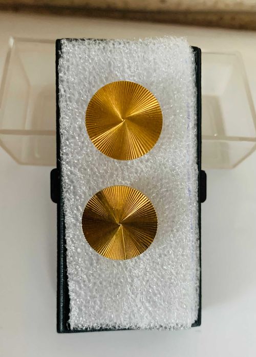 Комплект Gold Plated - Ръкавели с Игла-позлатени и втори ръкавели