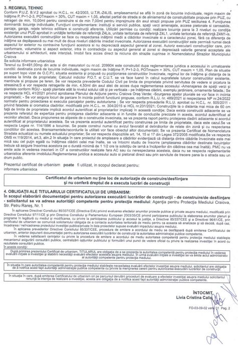 Vând teren intravilan - Bariera vâlcii Aleea 4 Ramuri