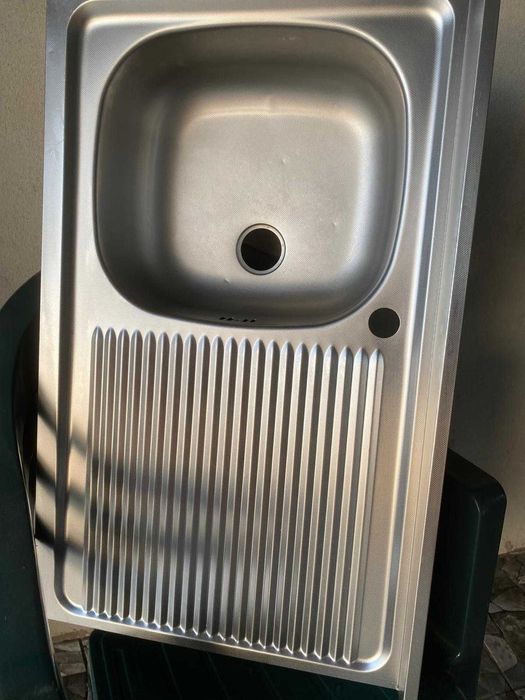 Chiuvetă Dominox din inox, 80×50 cm,  – folosită foarte puțin, stare excelentă!