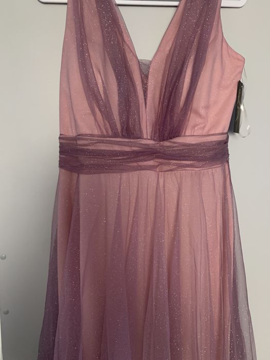 Rochie eleganta lunga roz