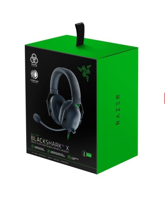 Casti gaming Razer Blackshark V2 X, Multiplatforma, Drivere 50mm TriForce Titanium, Microfon Cardioid, Negru
