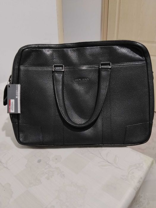 Кожаная сумка для ноутбука