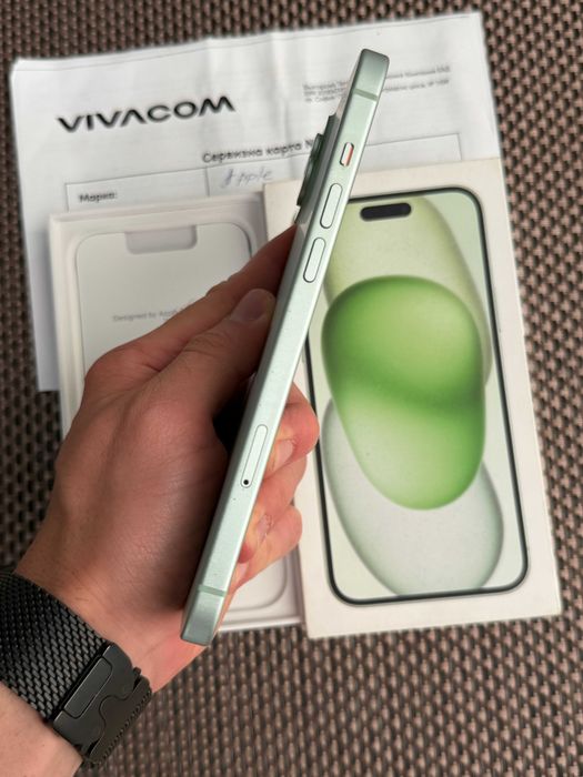 ГАРАНЦИЯ! iPhone 15 PLUS + лизинг от 15€/мес Green  128gb
