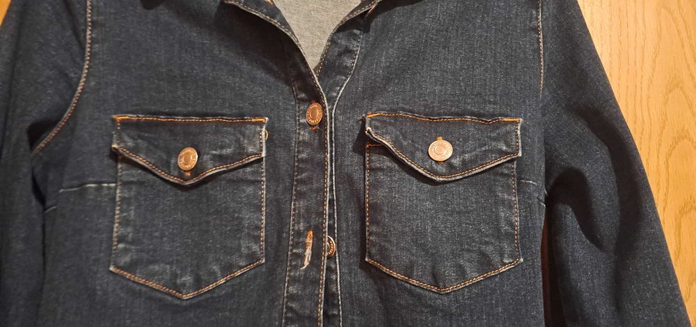 Jachetă lungă blugi