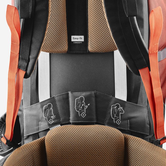 Rucsac Trekking cu husă ploaie Mt100 - produs resigilat Decathlon