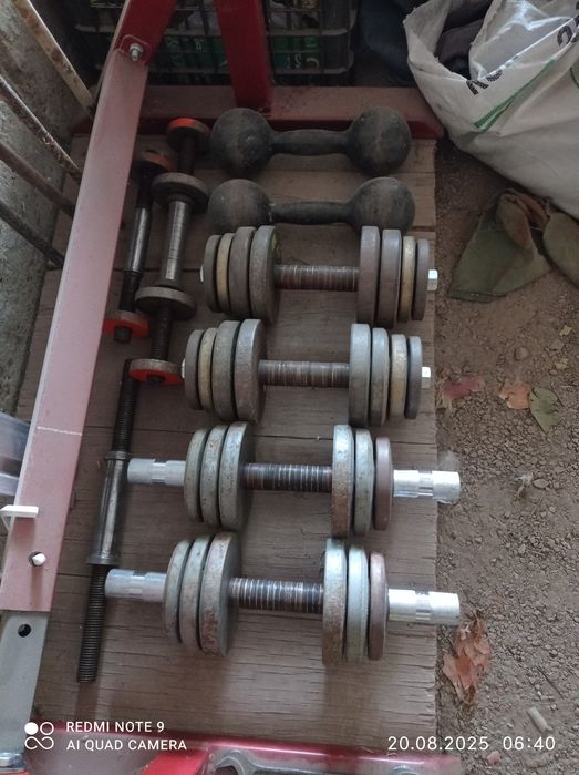 Гантели СССР литые 12 кг.