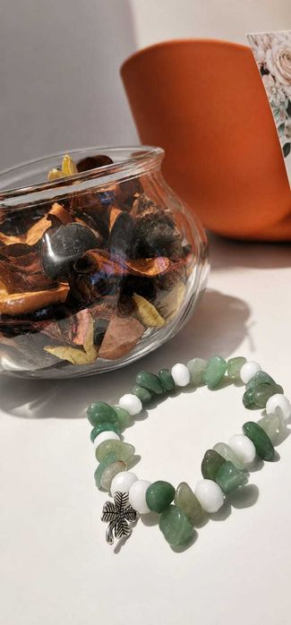 Brățară Aventurin Verde Handmade