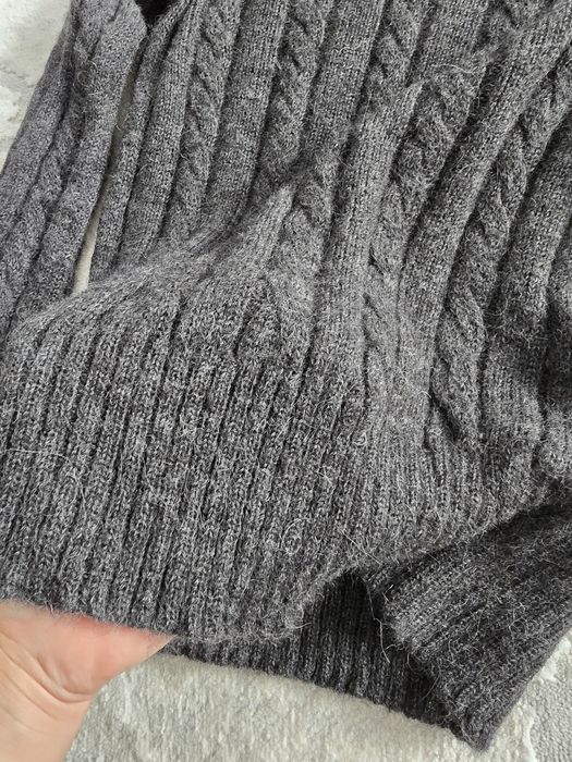 Pulover din alpaca gri